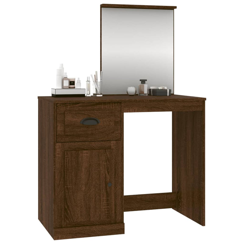 Dressing_Table_with_Mirror_Brown_Oak_90x50x132.5_cm_Engineered_Wood_IMAGE_4_EAN:8720845794095