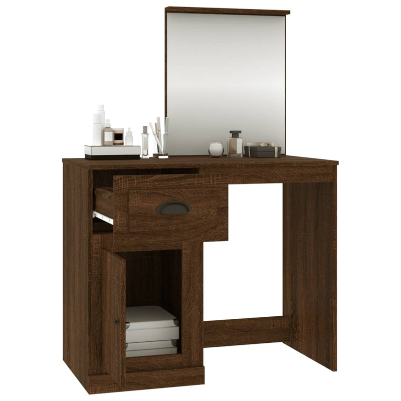 Dressing_Table_with_Mirror_Brown_Oak_90x50x132.5_cm_Engineered_Wood_IMAGE_5_EAN:8720845794095