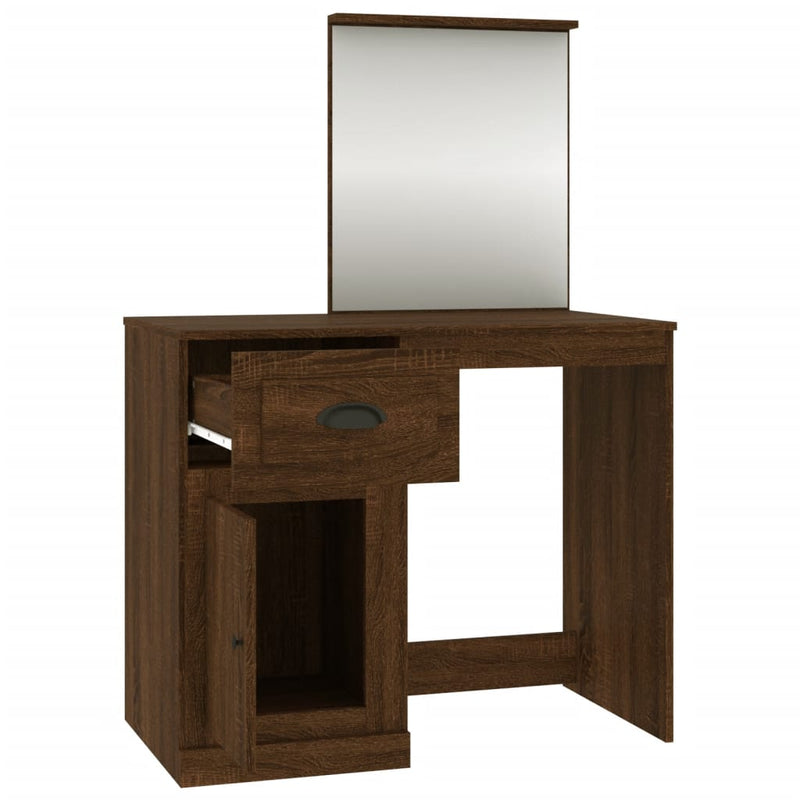 Dressing_Table_with_Mirror_Brown_Oak_90x50x132.5_cm_Engineered_Wood_IMAGE_7_EAN:8720845794095