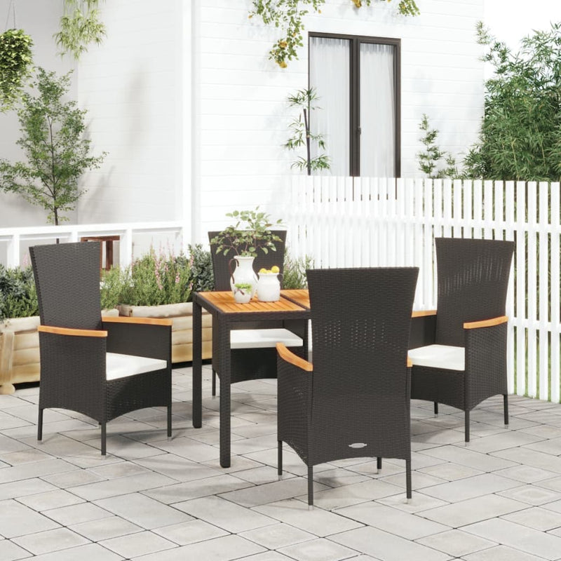 5_Piece_Garden_Dining_Set_with_Cushions_Black_Poly_Rattan_IMAGE_1_EAN:8720845799939