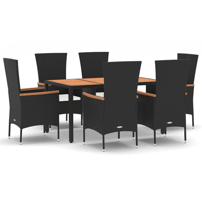 7_Piece_Garden_Dining_Set_with_Cushions_Black_Poly_Rattan_IMAGE_2_EAN:8720845799953