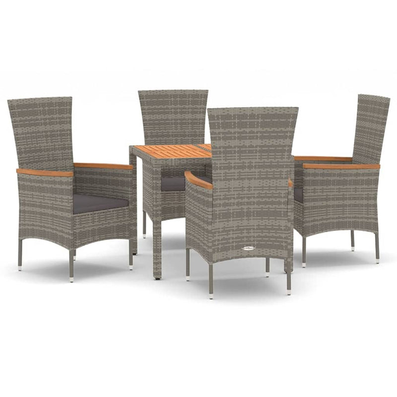 5_Piece_Garden_Dining_Set_with_Cushions_Grey_Poly_Rattan_IMAGE_2_EAN:8720845799991