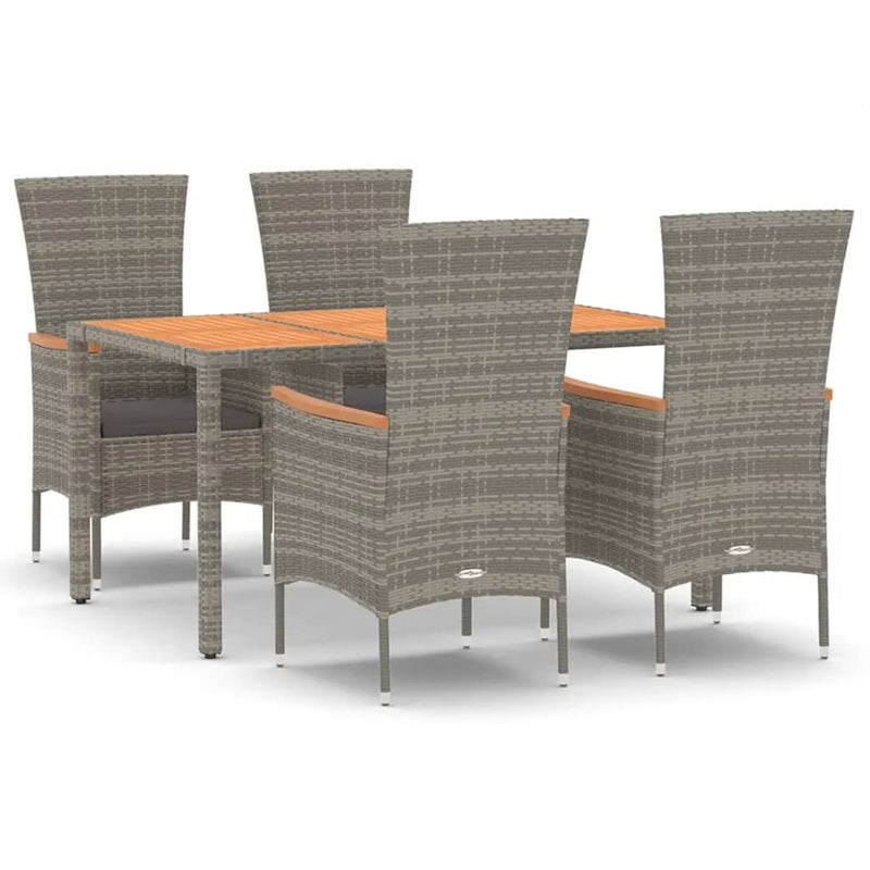 5_Piece_Garden_Dining_Set_with_Cushions_Grey_Poly_Rattan_IMAGE_2_EAN:8720845800024