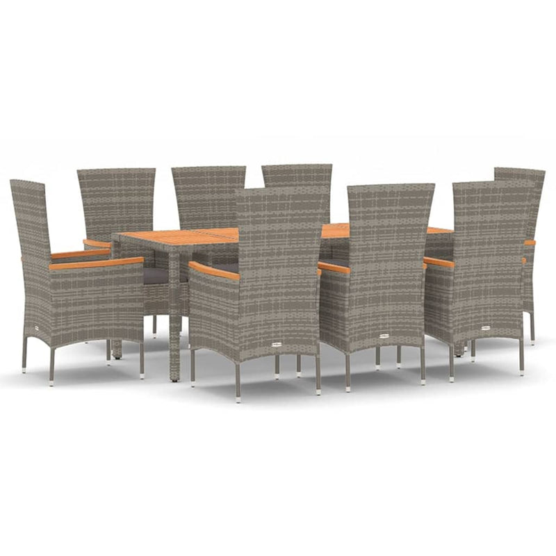 9_Piece_Garden_Dining_Set_with_Cushions_Grey_Poly_Rattan_IMAGE_2_EAN:8720845800079