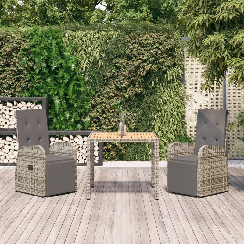 3_Piece_Garden_Dining_Set_with_Cushions_Grey_Poly_Rattan_IMAGE_1_EAN:8720845800550