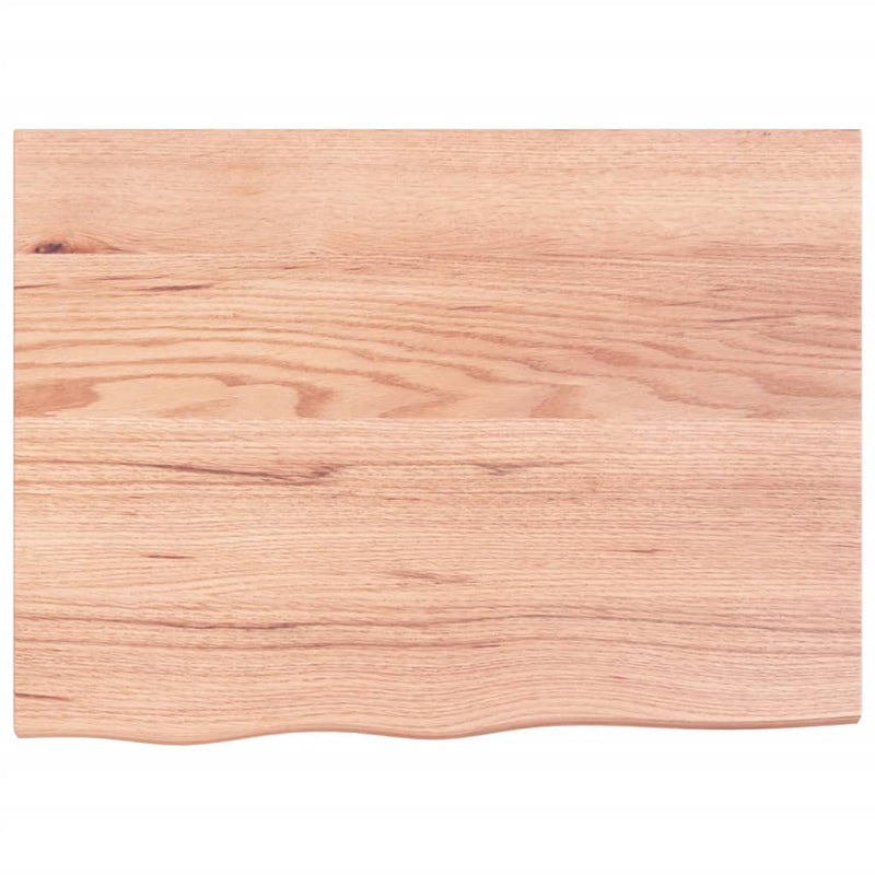 Wall Shelf Light Brown 80x60x4 cm Treated Solid Wood Oak