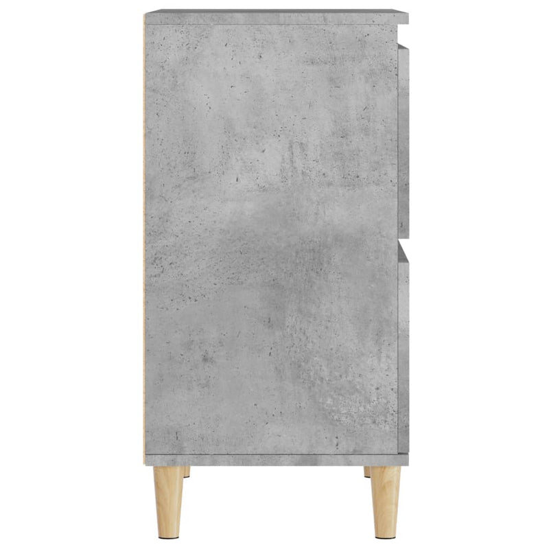 Sideboards 2 pcs Concrete Grey 60x35x70 cm Engineered Wood