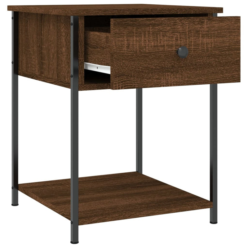 Bedside Tables 2 pcs Brown Oak 44x45x58 cm Engineered Wood
