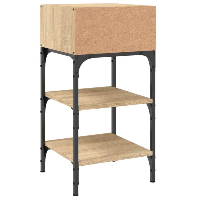 Bedside Tables 2 pcs Sonoma Oak 35x34.5x70 cm Engineered Wood