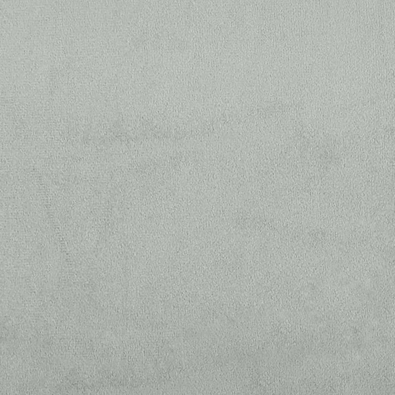 Day Bed Light Grey 92x187 cm Single Size Velvet