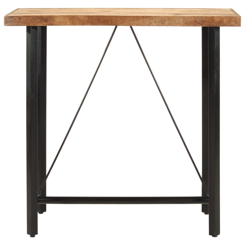 Bar Table 110x55x107 cm Solid Wood Mango and Iron