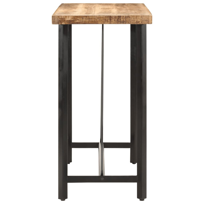 Bar Table 110x55x107 cm Solid Wood Mango and Iron