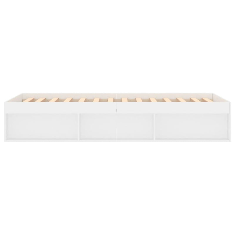 Bed Frame White 92x187 cm Single Size