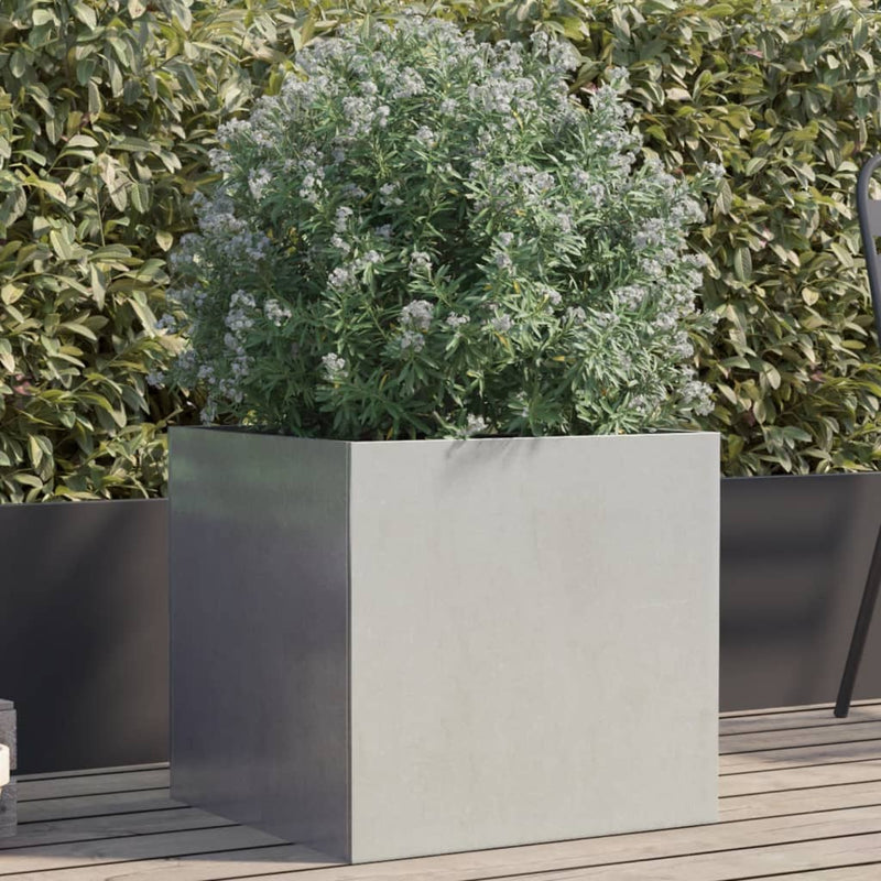 Planter Silver 49x47x46 cm Stainless Steel