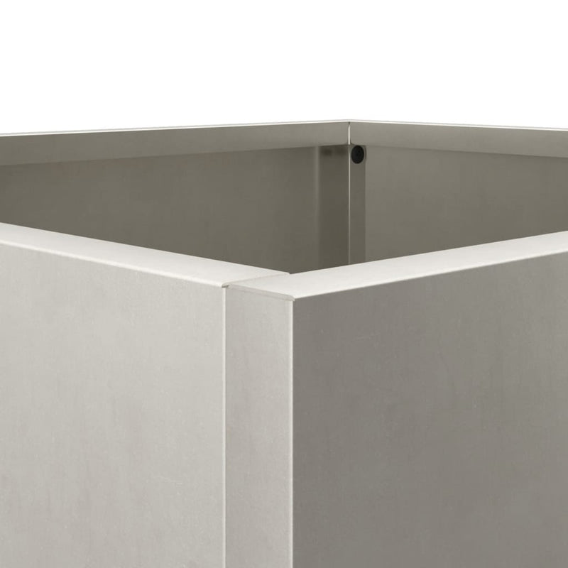 Planter Silver 32x27.5x75 cm Stainless Steel