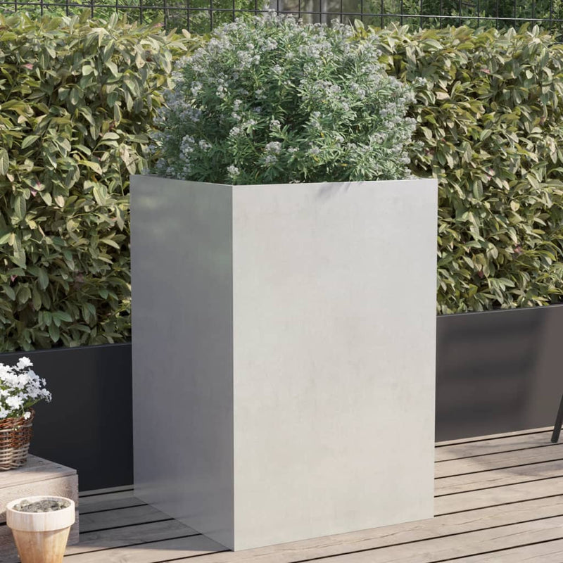 Planter Silver 52x48x75 cm Stainless Steel
