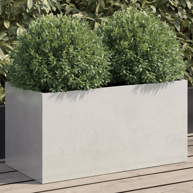 Planter Silver 62x30x29 cm Stainless Steel