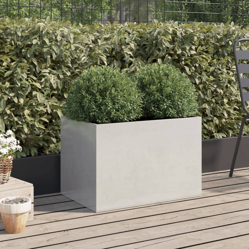 Planter Silver 62x40x39 cm Stainless Steel
