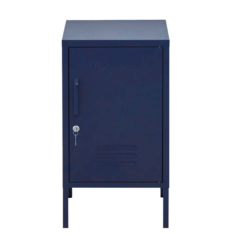 ArtissIn Metal Shorty Locker Storage Shelf Organizer Cabinet Bedroom Blue Image 1 - ai-locker-sh-bl