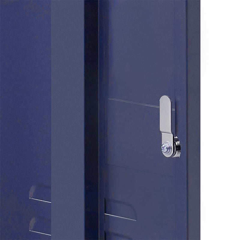 ArtissIn Metal Shorty Locker Storage Shelf Organizer Cabinet Bedroom Blue Image 4 - ai-locker-sh-bl