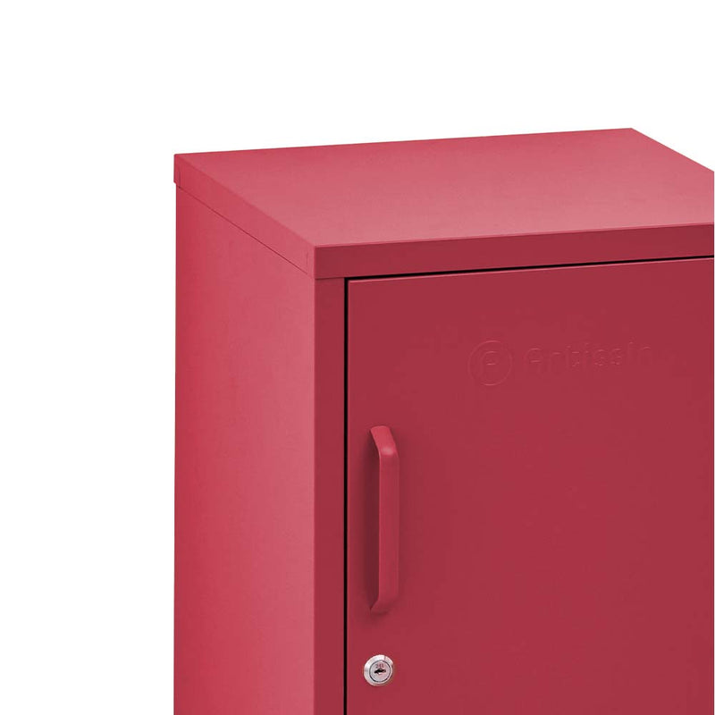 ArtissIn Metal Shorty Locker Storage Shelf Organizer Cabinet Bedroom Pink Image 3 - ai-locker-sh-pk