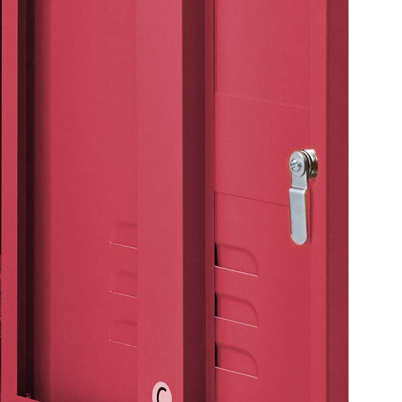 ArtissIn Metal Shorty Locker Storage Shelf Organizer Cabinet Bedroom Pink Image 4 - ai-locker-sh-pk