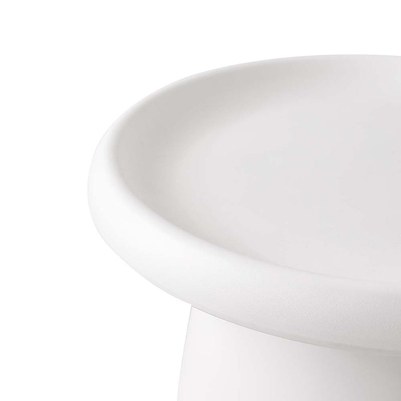 ArtissIn Coffee Table Mushroom Nordic Round Small Side Table 50CM White