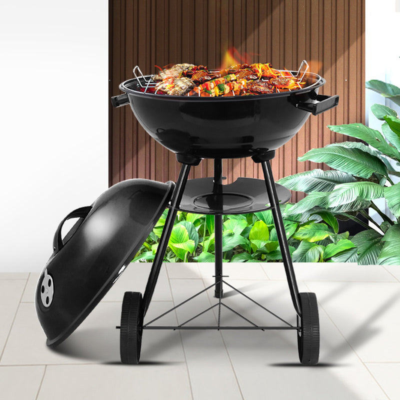 Grillz Charcoal BBQ Smoker Drill Outdoor Camping Patio Wood Barbeque Steel Oven Image 7 - bbq-agrill-st-rebk