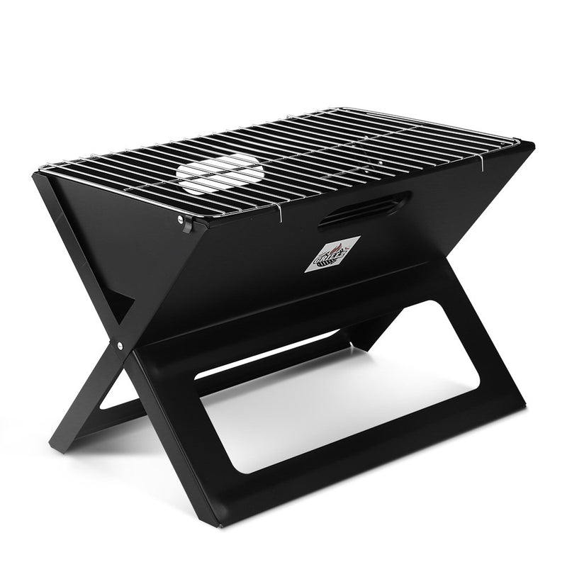 Grillz Notebook Portable Charcoal BBQ Grill Image 1 - bbq-smoker-small