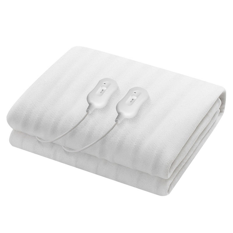 Heated Electric Blanket Washable Fully Fitted Polyester Underlay Pad Double Image 1 - eb-poly-mc-d