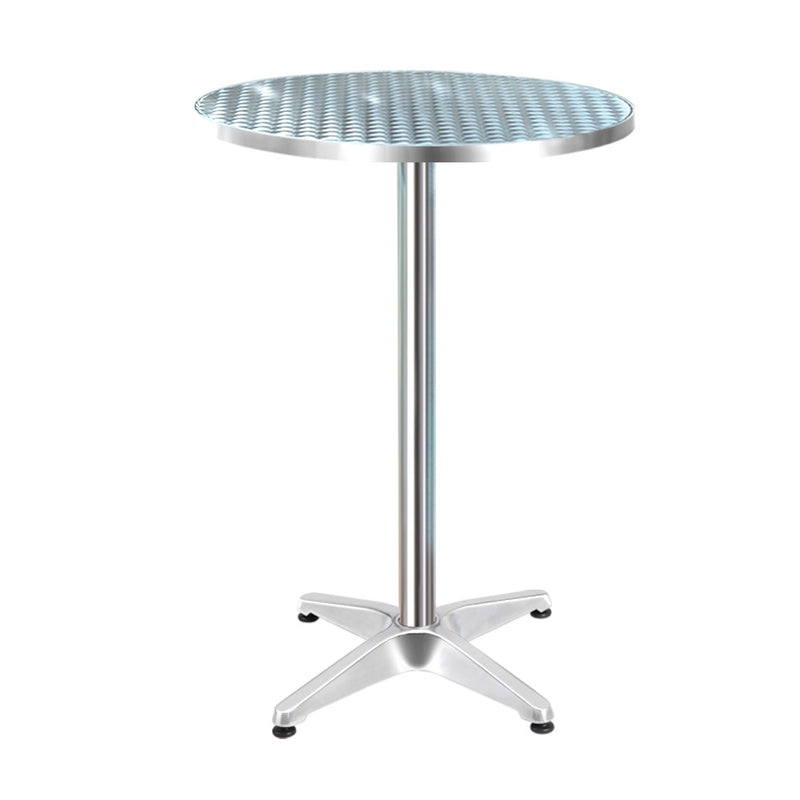 Outdoor Bar Table Indoor Furniture Adjustable Aluminium Round 70/110cm Image 1 - ff-table-al60-70110