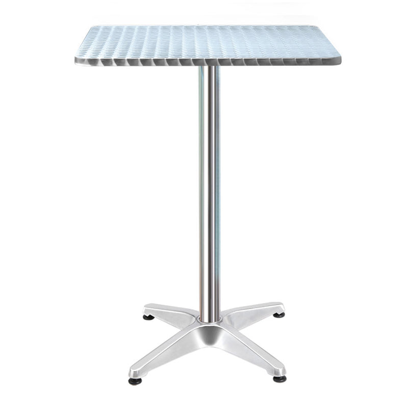 Bar Table Outdoor Furniture Adjustable Aluminium Pub Cafe Indoor Square Image 1 - ff-table-al60-sq-70110