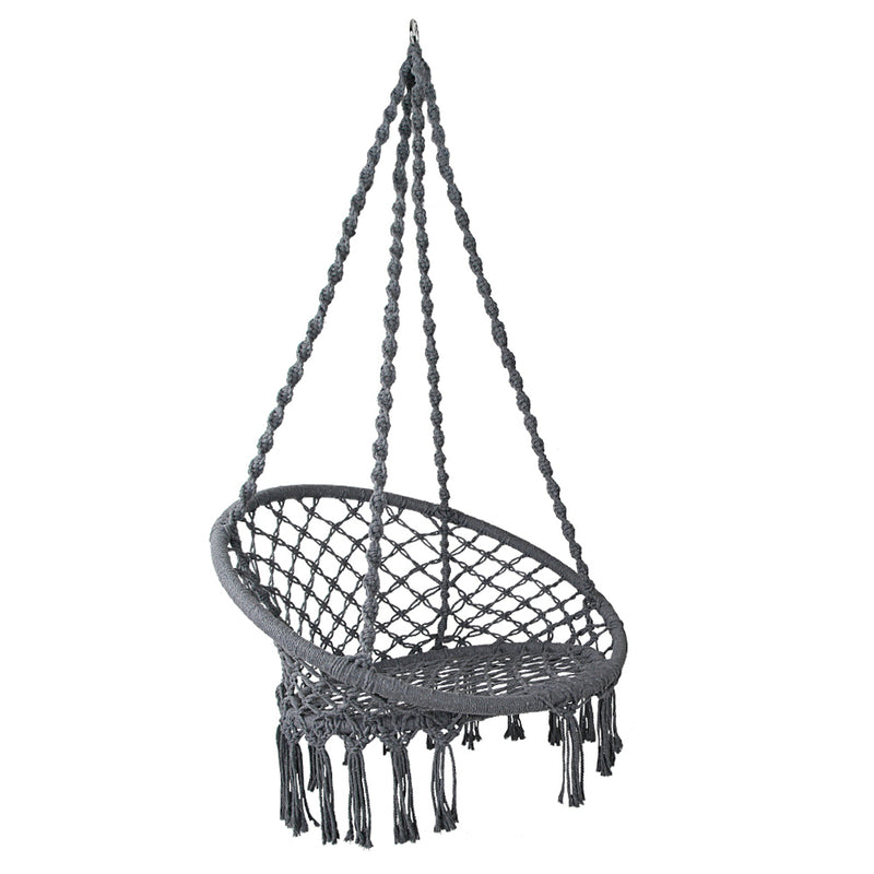 Hammock Swing Chair - Grey Image 1 - hm-chair-swing-grey