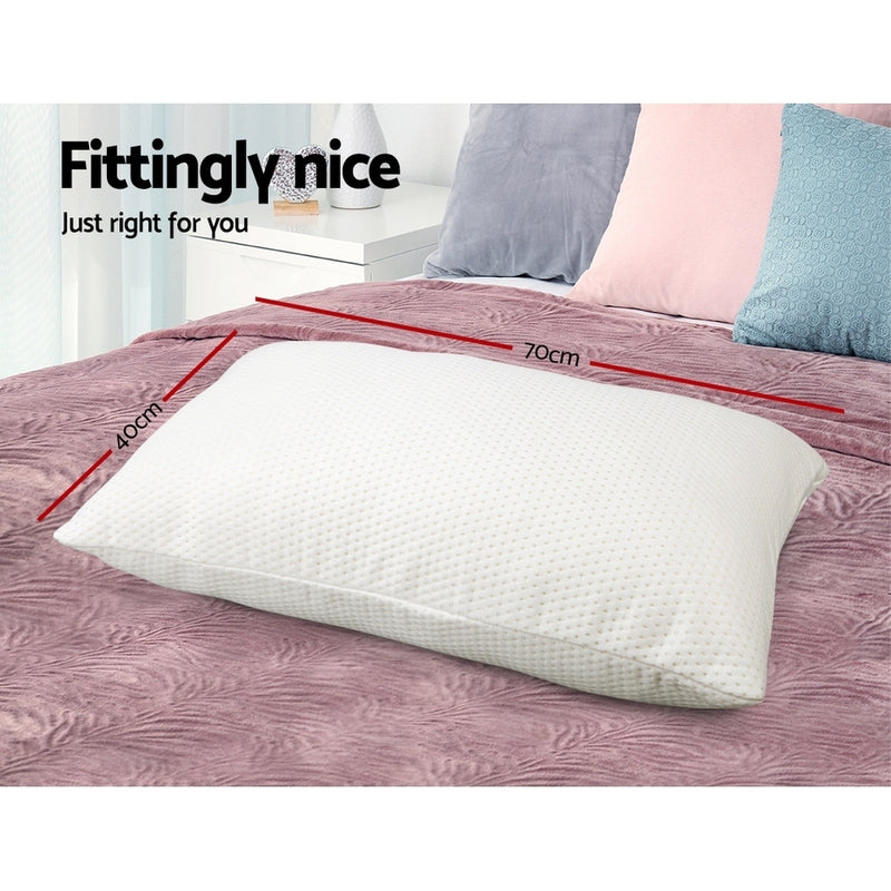 Bedding Set of 2 Visco Elastic Memory Foam Pillows Image 10 - mattress-shed-pillowx2