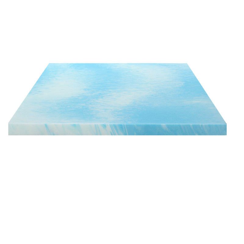 Cool Gel Memory Foam Topper Mattress Toppers w/ Bamboo Cover 5cm QUEEN