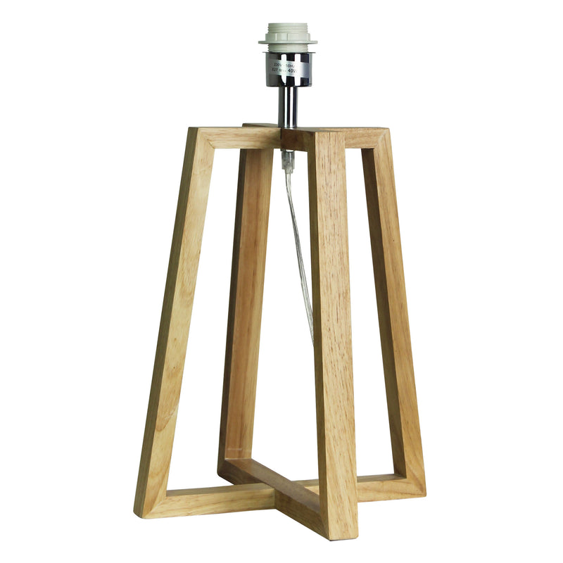 Timber Table Lamp Base E27 Image 1 - uhol_ol93511