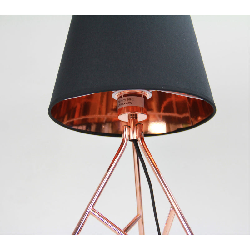 Retro Table Lamp in Copper Image 2 - uhol_ol93601co
