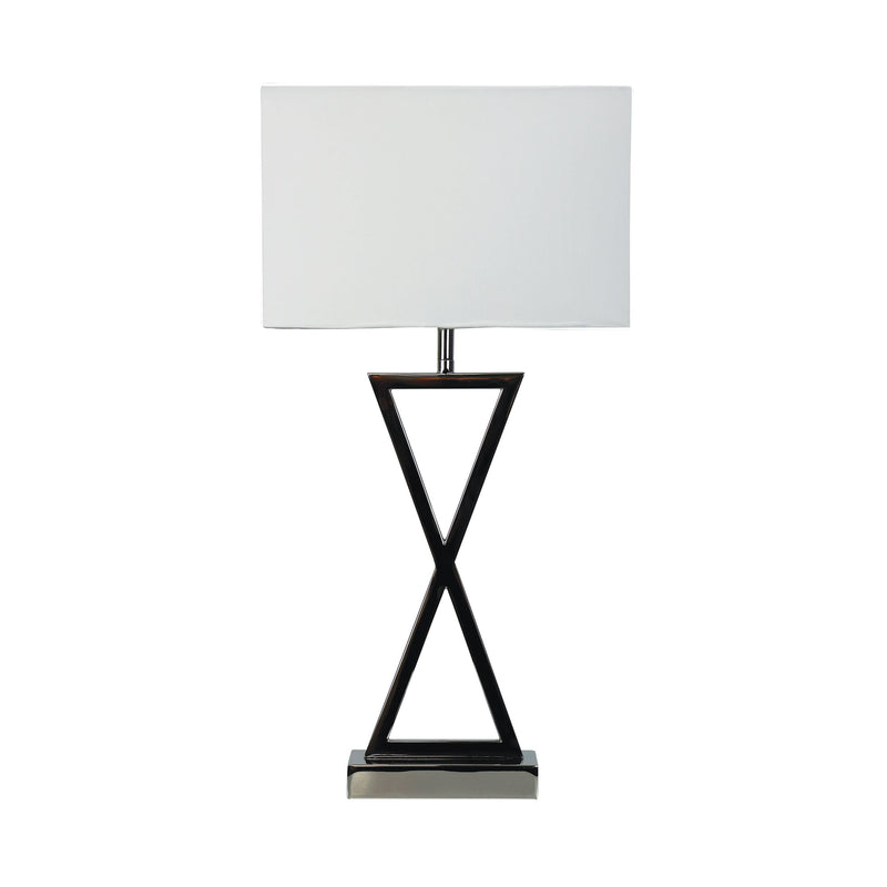 Stylish Bedside Lamp with Polyester Shade Image 10 - uhol_ol93805ch