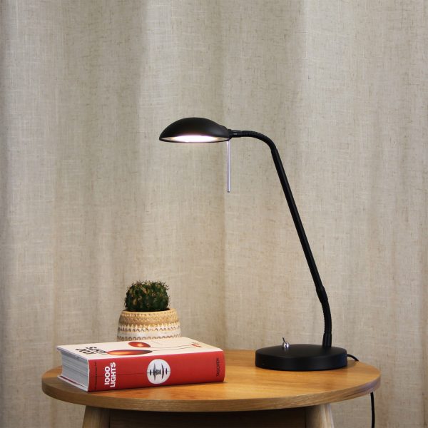 Black LED Desk Lamp Image 1 - uhol_ol93921bk
