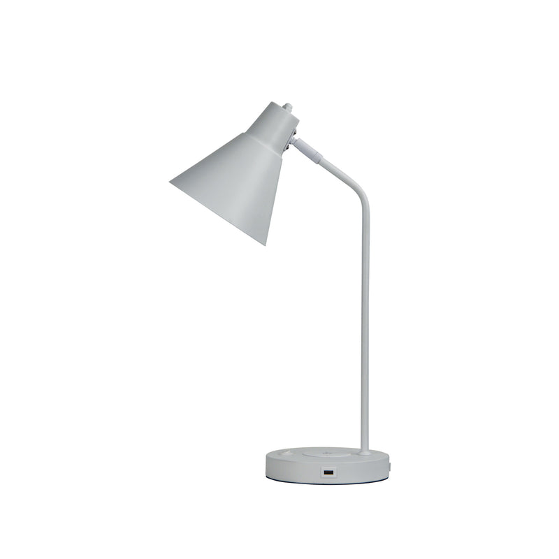White Desk Lamp with USB Image 3 - uhol_ol93952wh