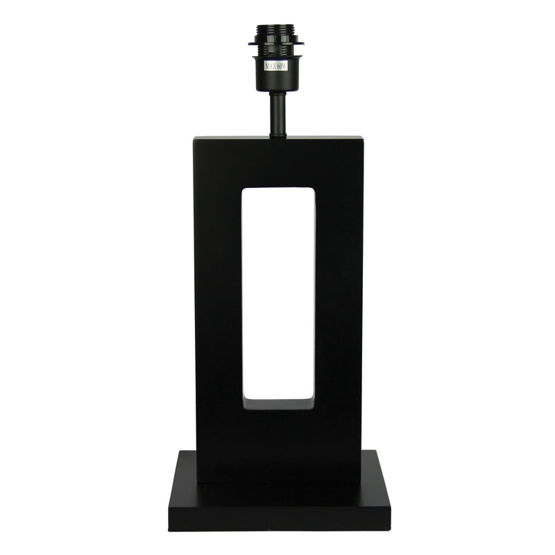 Dark Stained Table Lamp Base Only E27 Image 2 - uhol_ol97934wn