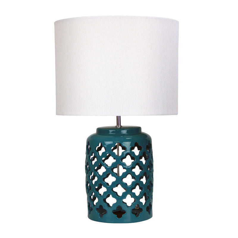 Moorish Cut Ceramic Table Lamp Image 2 - uhol_ol97978te