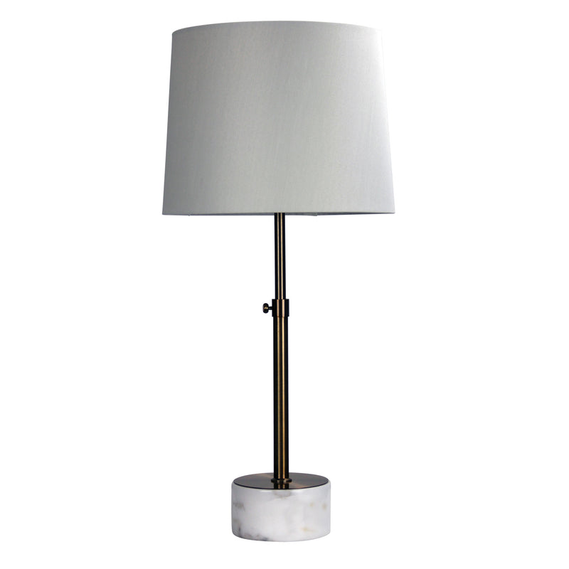 Height Adjustable Scandi Lamp in Antique Brass Image 3 - uhol_ol98832
