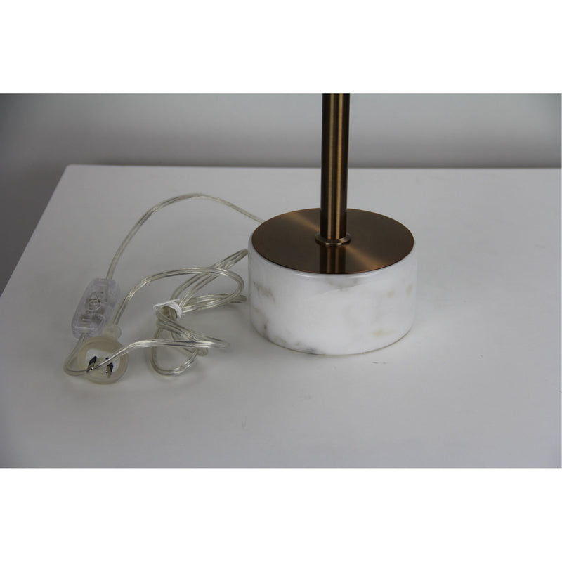 Height Adjustable Scandi Lamp in Antique Brass Image 5 - uhol_ol98832