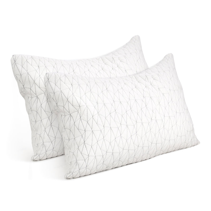 Bedding Set of 2 Rayon Single Memory Foam Pillow Image 1 - pillow-mefo-rayon-s