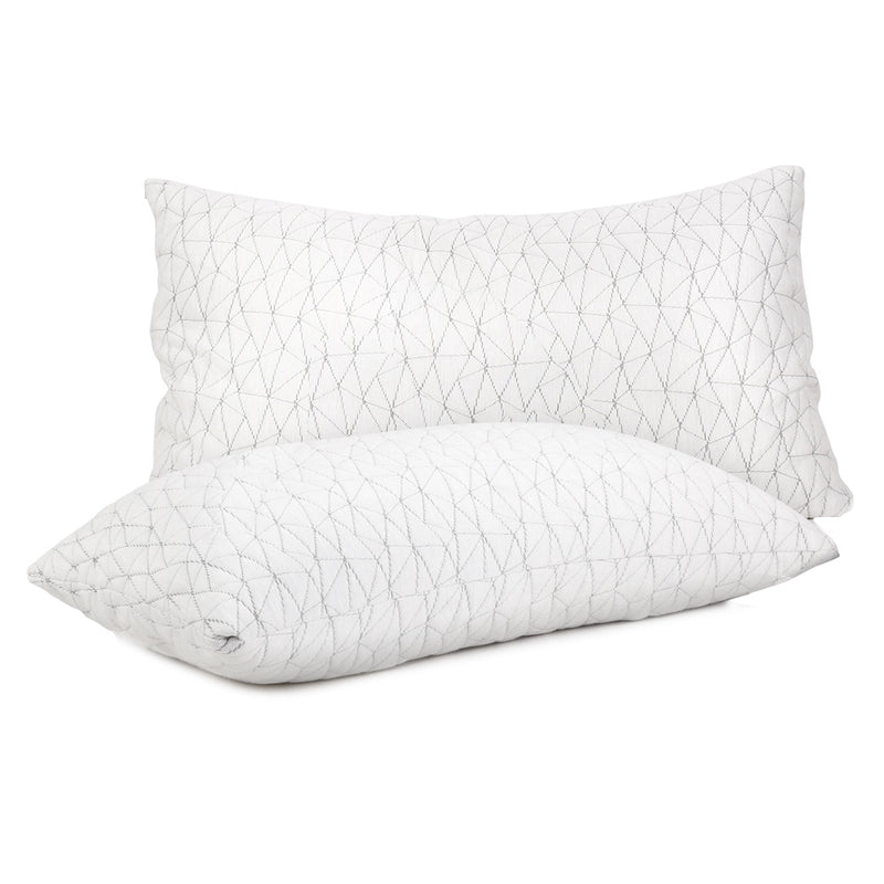 Bedding Set of 2 Rayon Single Memory Foam Pillow Image 3 - pillow-mefo-rayon-s