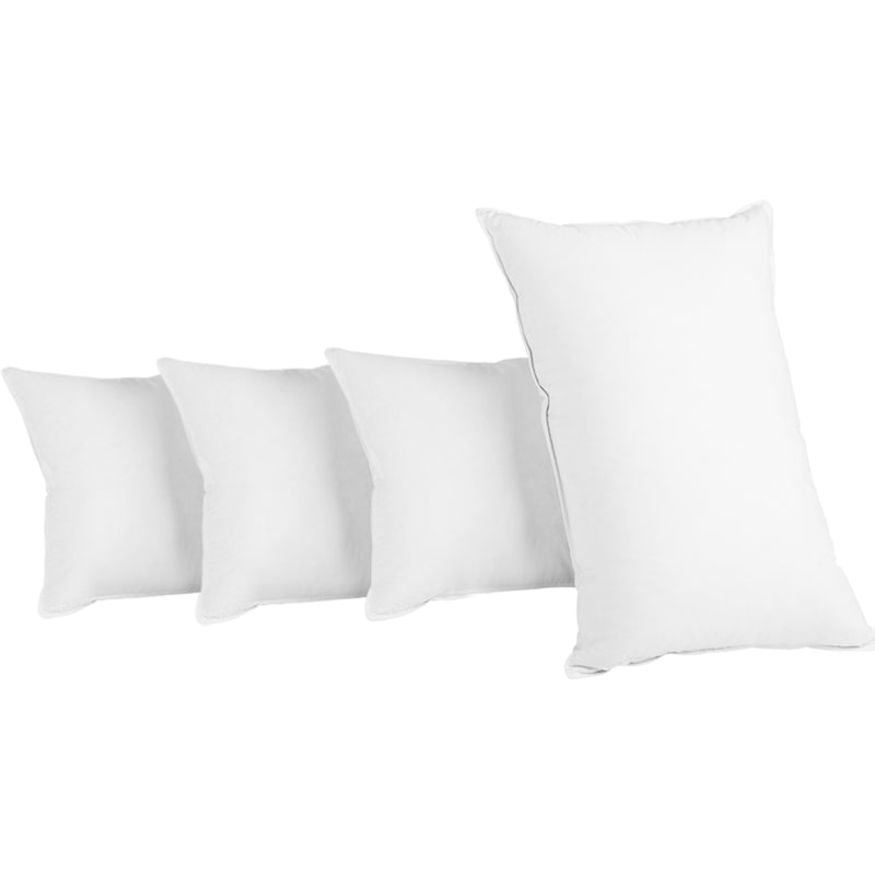 Bedding Set of 4 Medium & Firm Cotton Pillows Image 1 - pillow-micro-2m2f