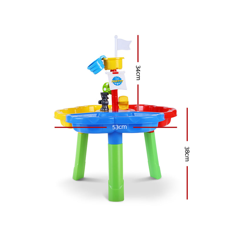 Kids Beach Sand and Water Sandpit Outdoor Table Childrens Bath Toys Image 2 - play-mast-bu