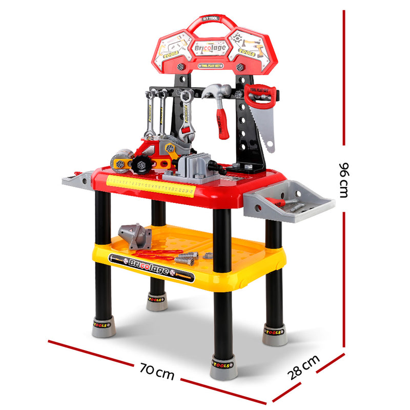 Kids Workbench Play Set - Red Image 2 - play-tool-rd