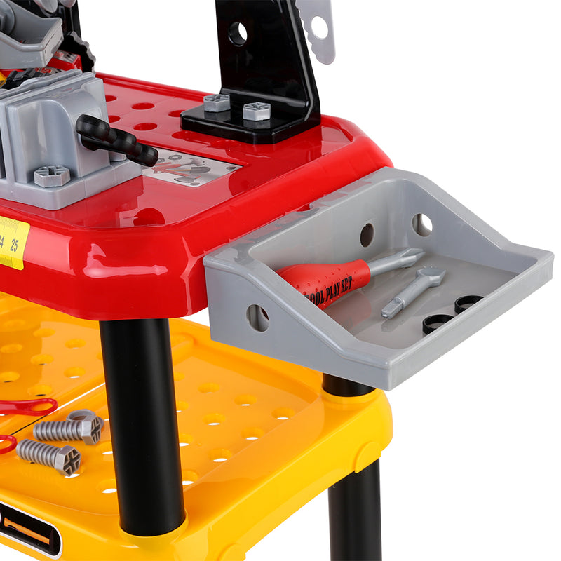 Kids Workbench Play Set - Red Image 4 - play-tool-rd